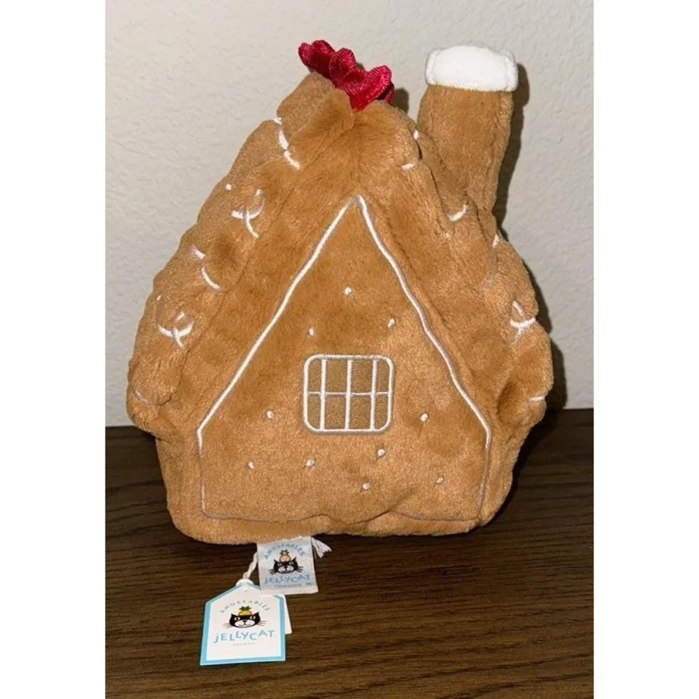 Jellycat GINGERBREAD LOT House Star Tree Cookie Fred Ruby w Dust Bag AUTHENTIC